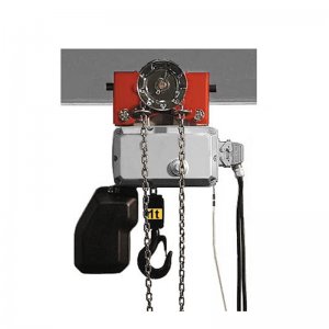 Electric chain hoist with geared trolley