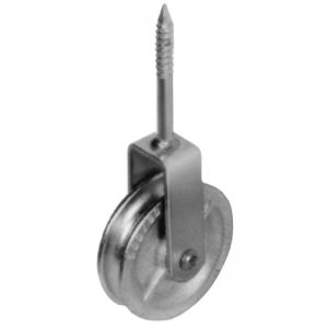 Pulleys with wood screw